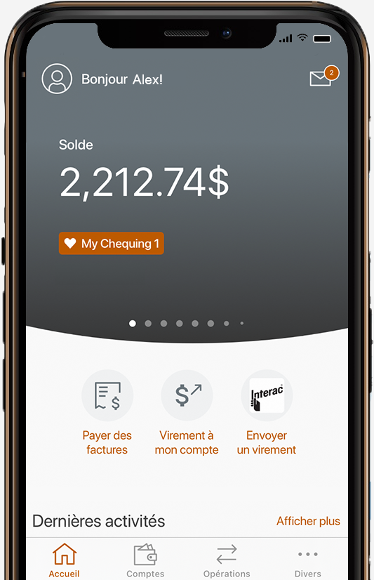 photo of a phone showing the Alterna Savings mobile app screen