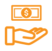 hand with money icon
